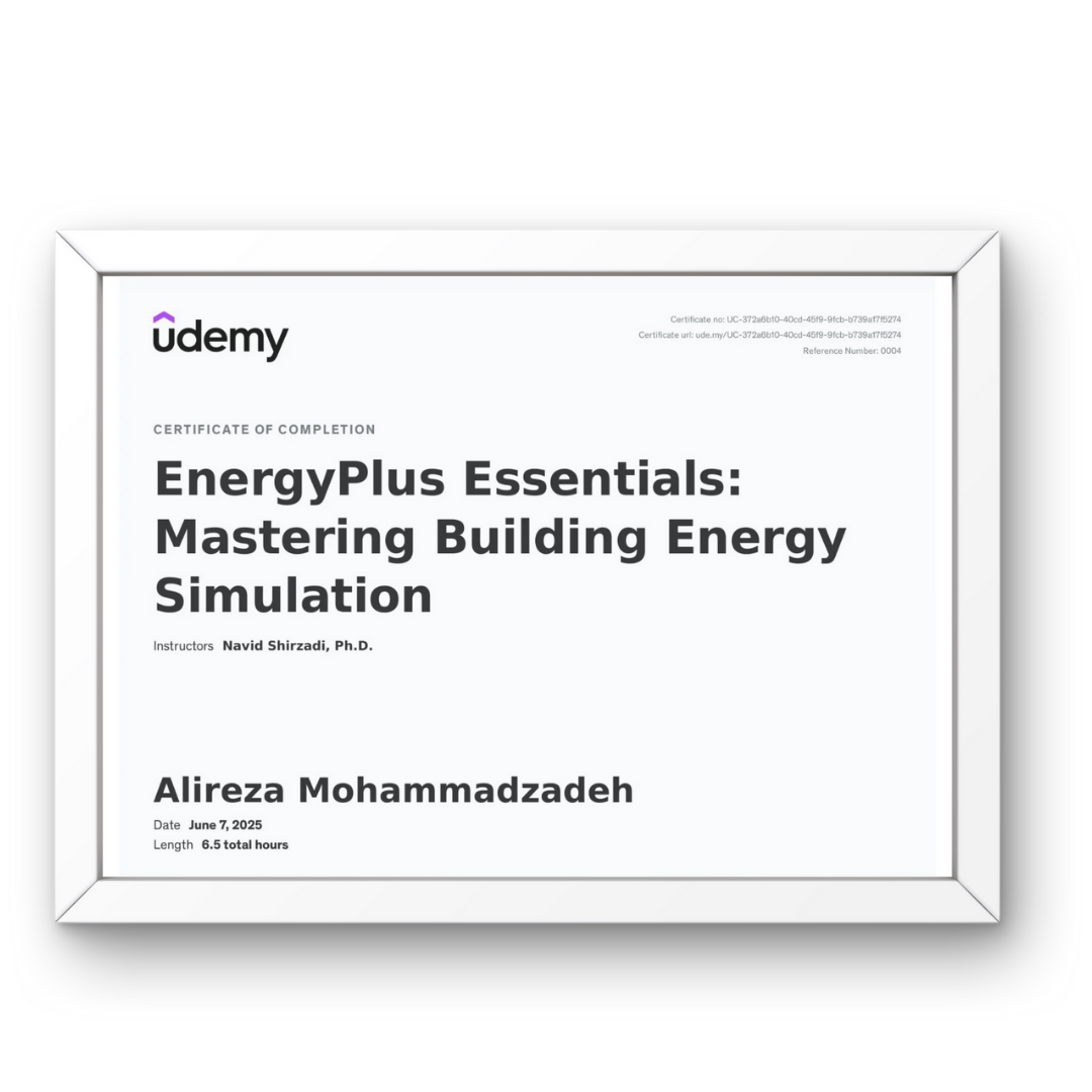 الزامات EnergyPlus : تسلط بر شبیه‌سازی انرژی ساختمان